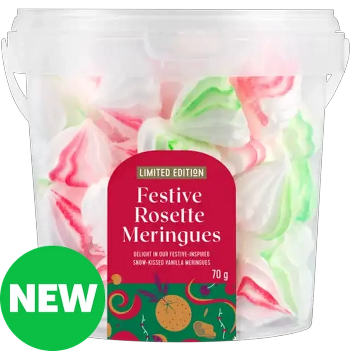 Image of Limited Edition Festive Rosette Meringues 70g 