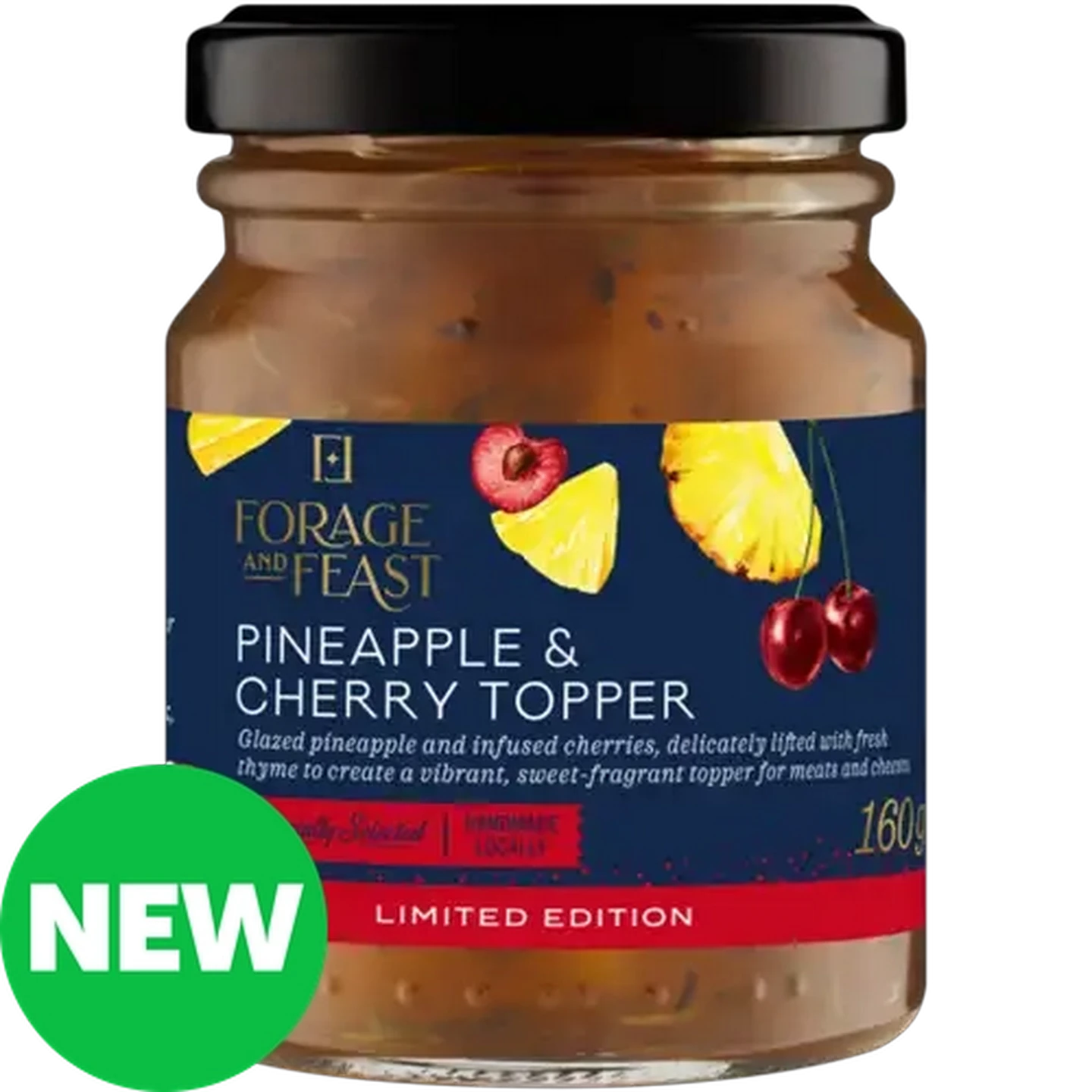 Image of Forage And Feast Limited Edition Pineapple & Cherry Topper 160g 
