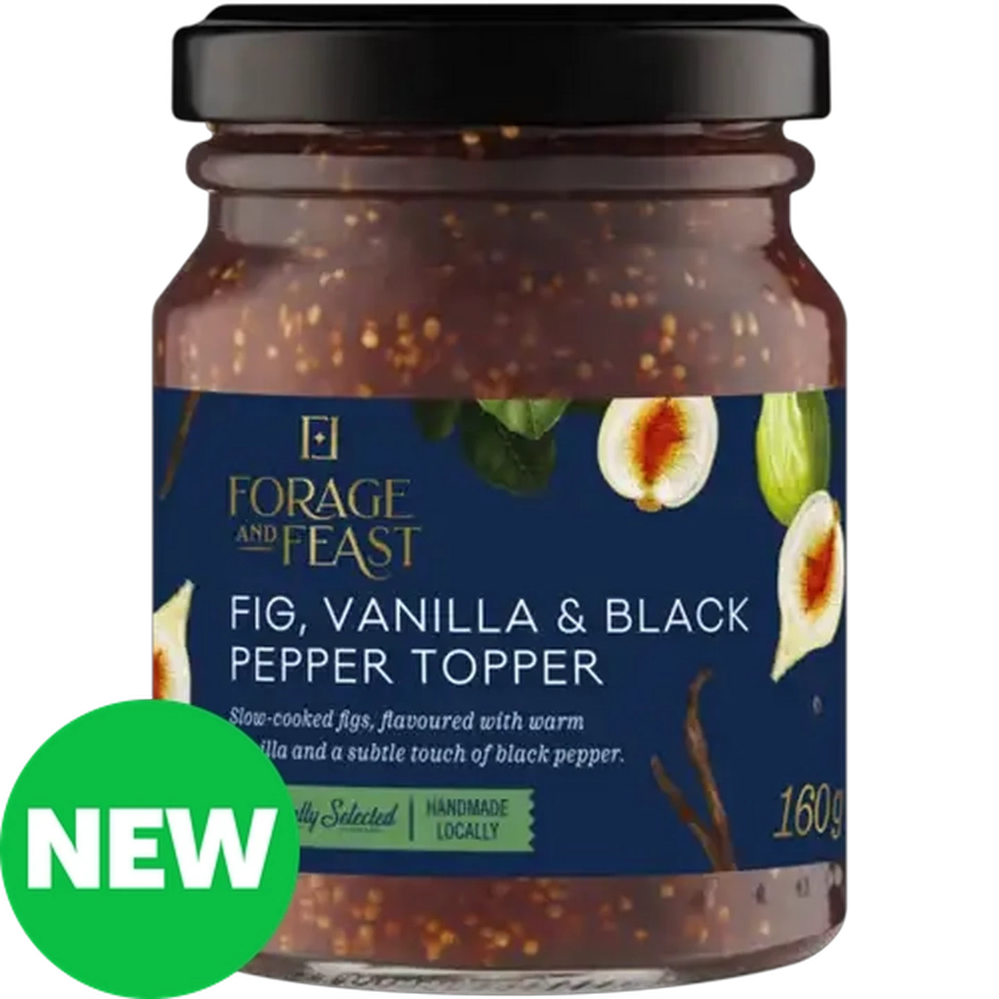 Image of Forage And Feast Fig, Vanilla & Black Pepper Topper 160g 