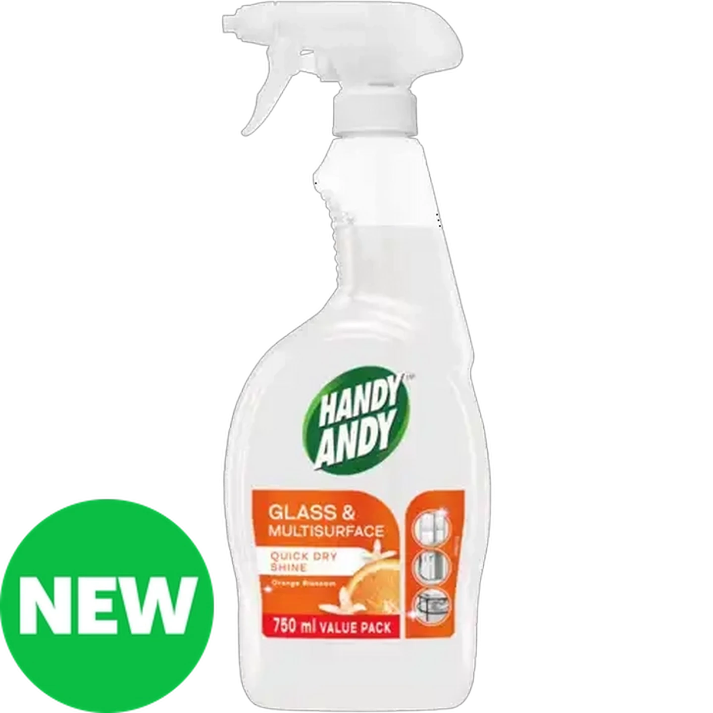 Image of Handy Andy Orange Blossom Glass & Multisurface Cleaner 750ml 