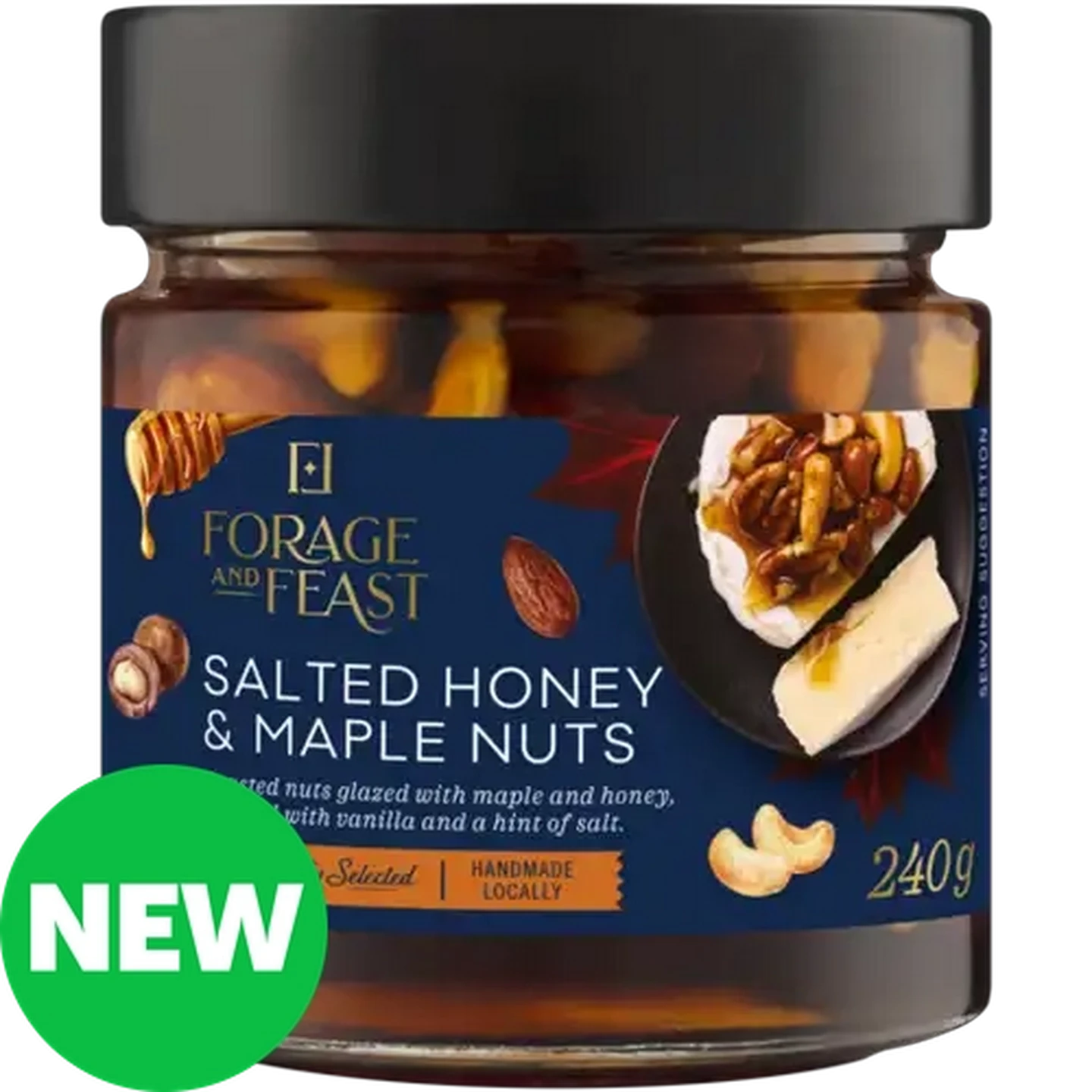 Image of Forage And Feast Salted Honey & Maple Nuts 240g 