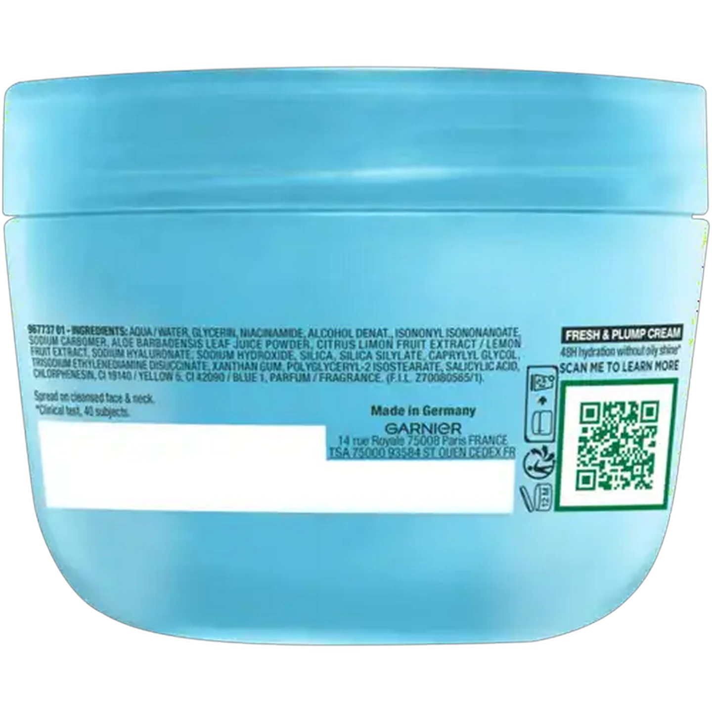 Image of Garnier Hyaluron Fresh & Plump Cream 85ml 