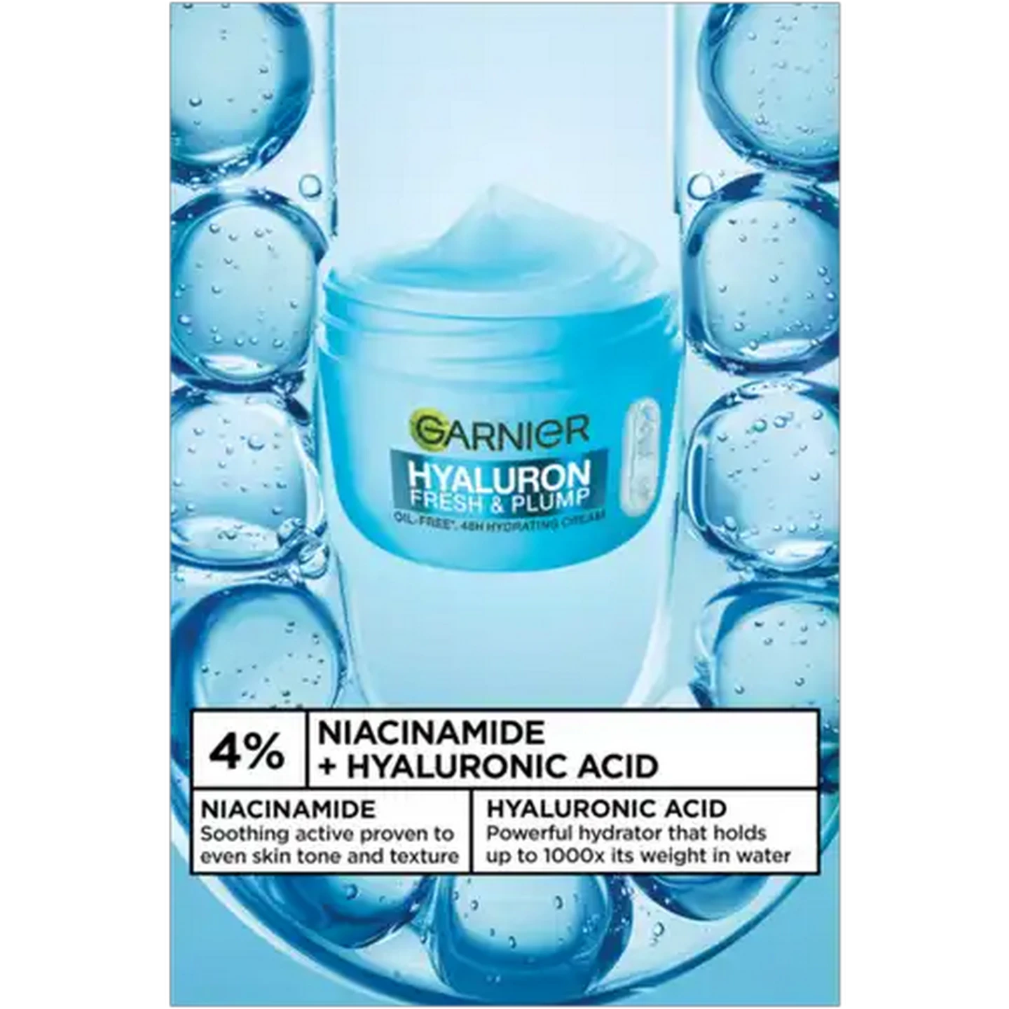 Image of Garnier Hyaluron Fresh & Plump Cream 85ml 