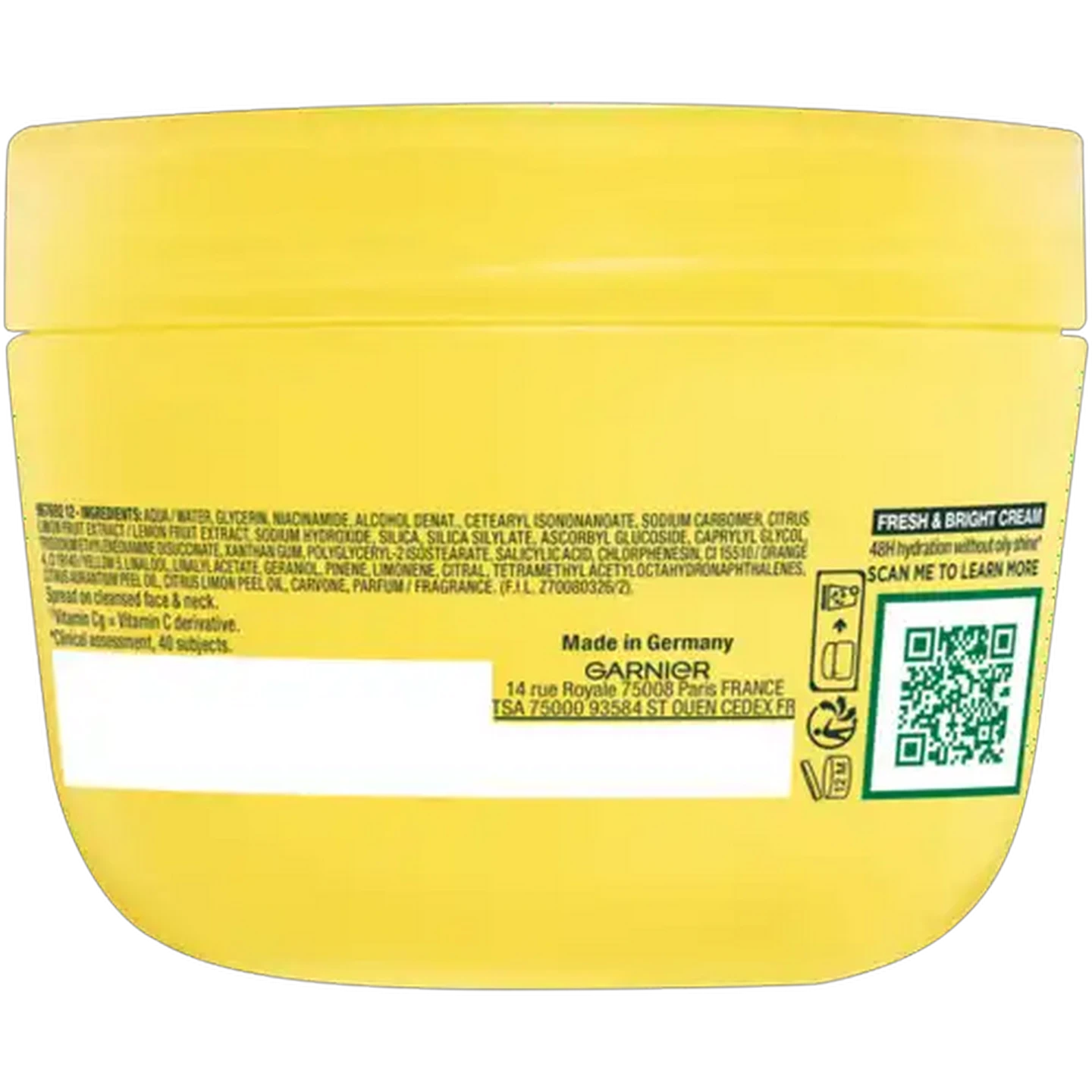 Image of Garnier Vitamin C Fresh & Bright Hydrating Cream 85ml 