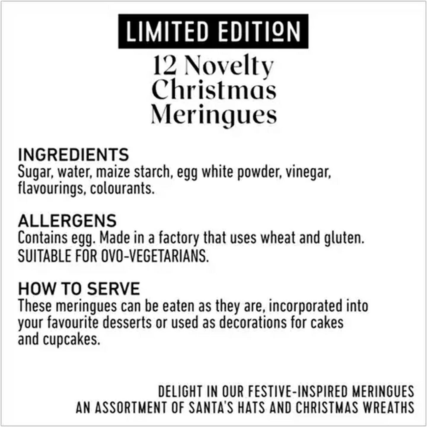 Image of Limited Edition Novelty Christmas Meringues 12-Pack 