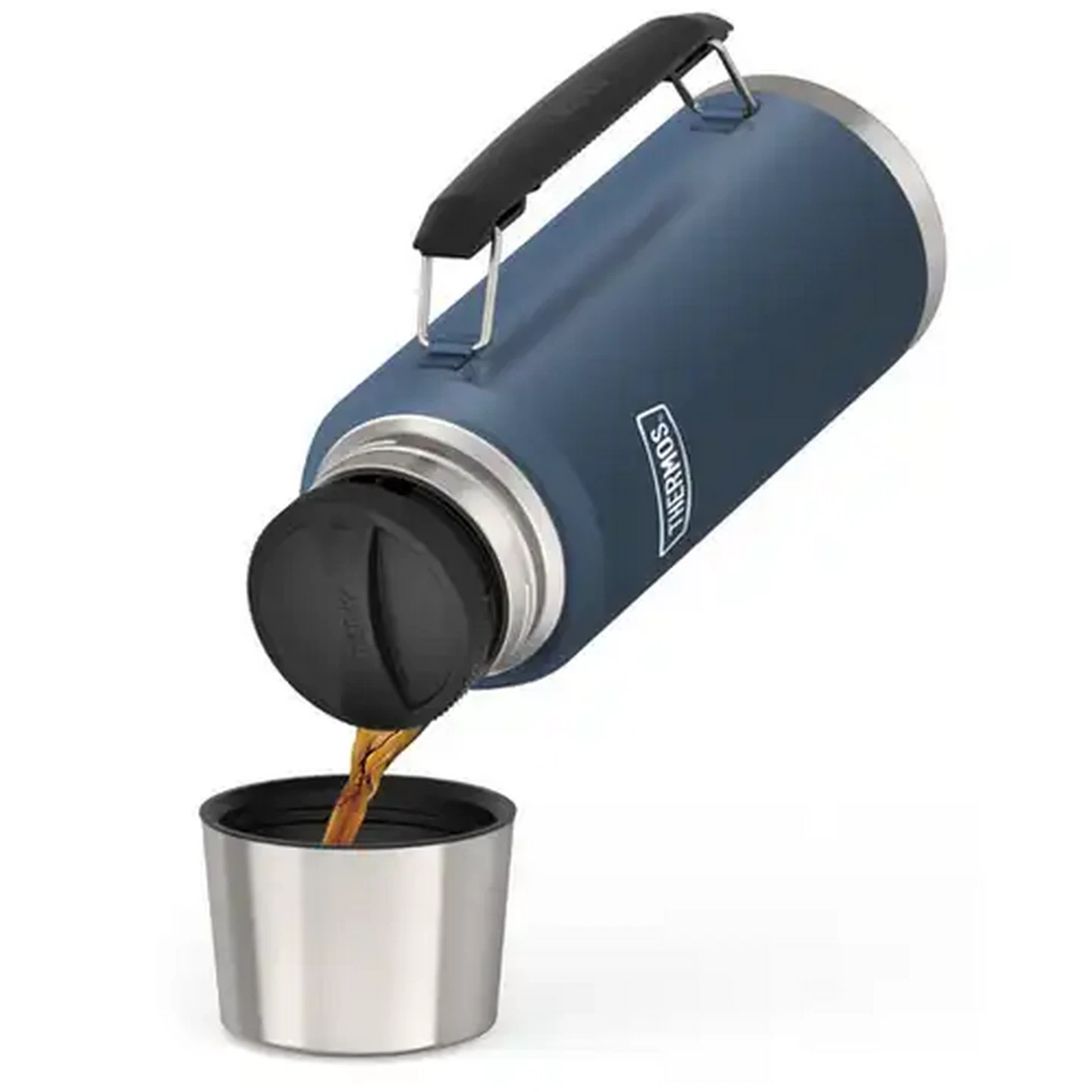 Image of Thermos ICON™ Mystic Navy Stainless Steel Vacuum Insulated Bottle with Straw Lid 940ml