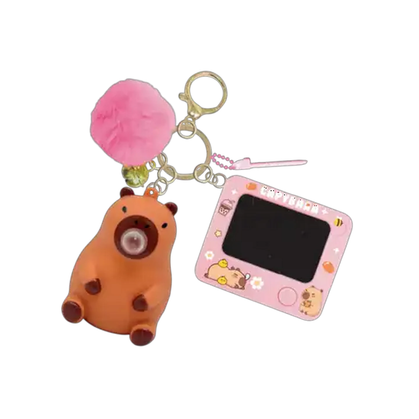 Image of Hot Focus Capybara Squeeze Fun With LCD Board