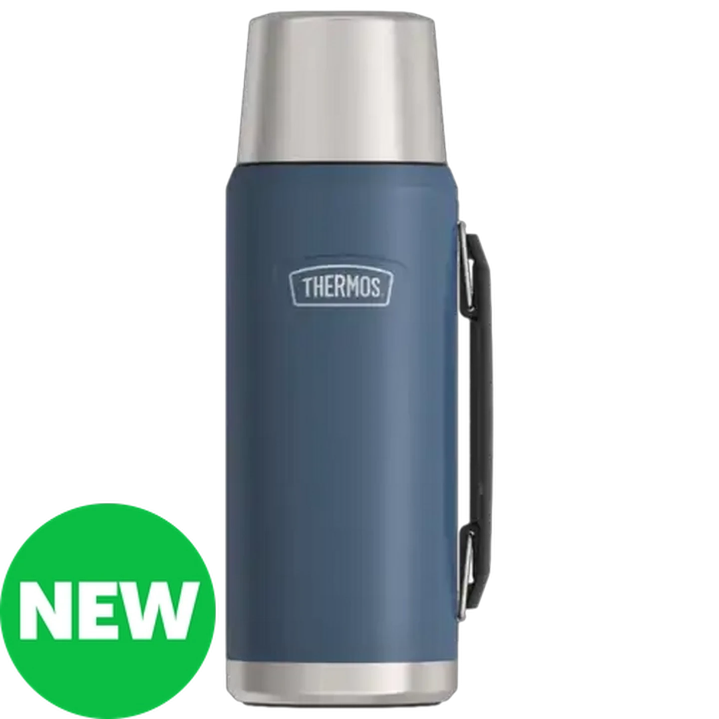 Image of Thermos ICON™ Mystic Navy Stainless Steel Vacuum Insulated Bottle with Straw Lid 940ml
