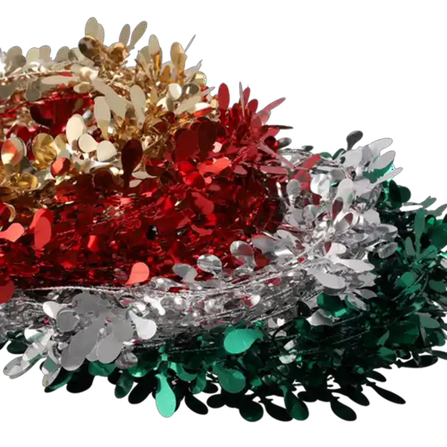 Image of Santa's Choice Tinsel Wreath 4.5m (Colour May Vary)