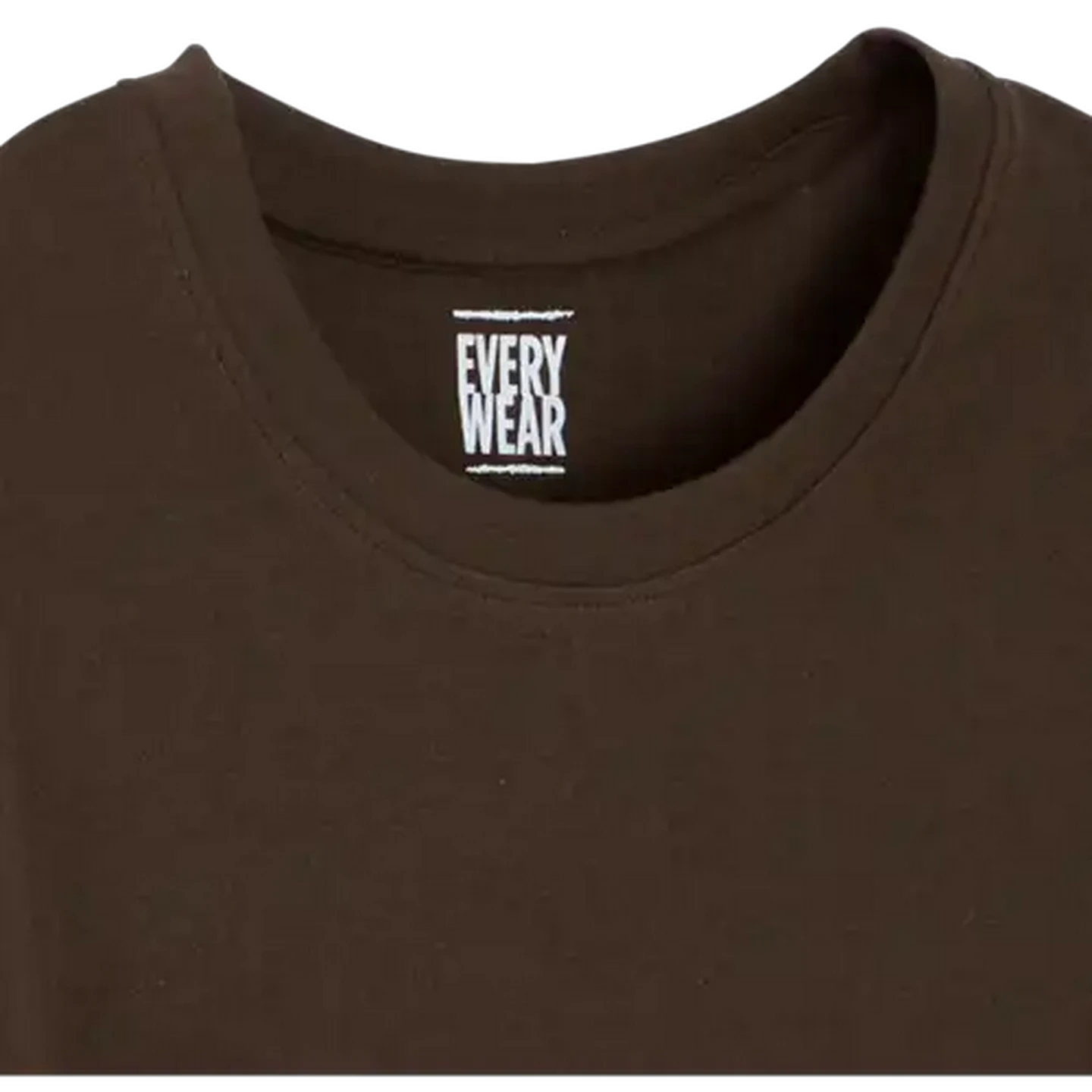 Image of Every Wear Mens Chocolate Crew Neck T-Shirt XL
