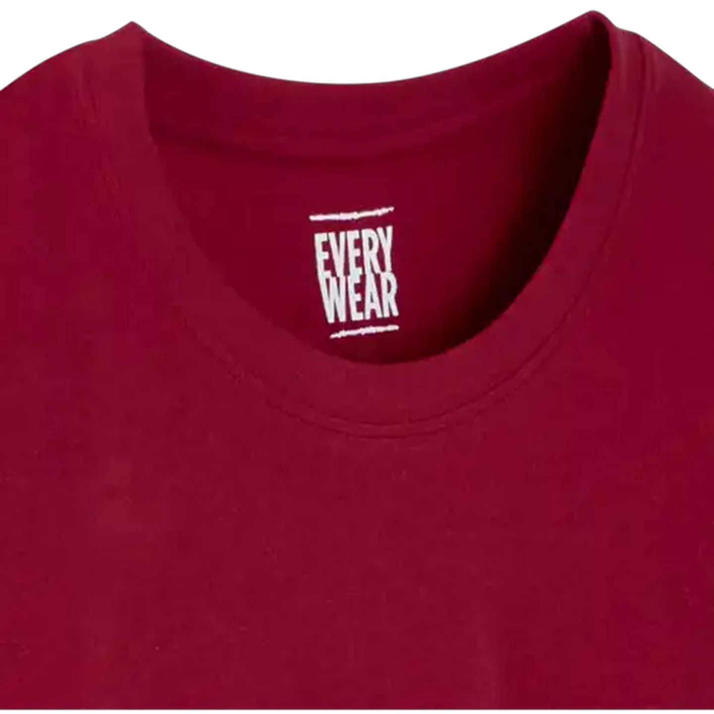 Image of Every Wear Men's Red Crew Neck T-Shirt Small