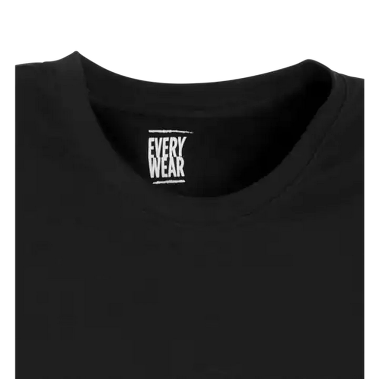 Image of Every Wear Mens Black Crew Neck T-Shirt Large