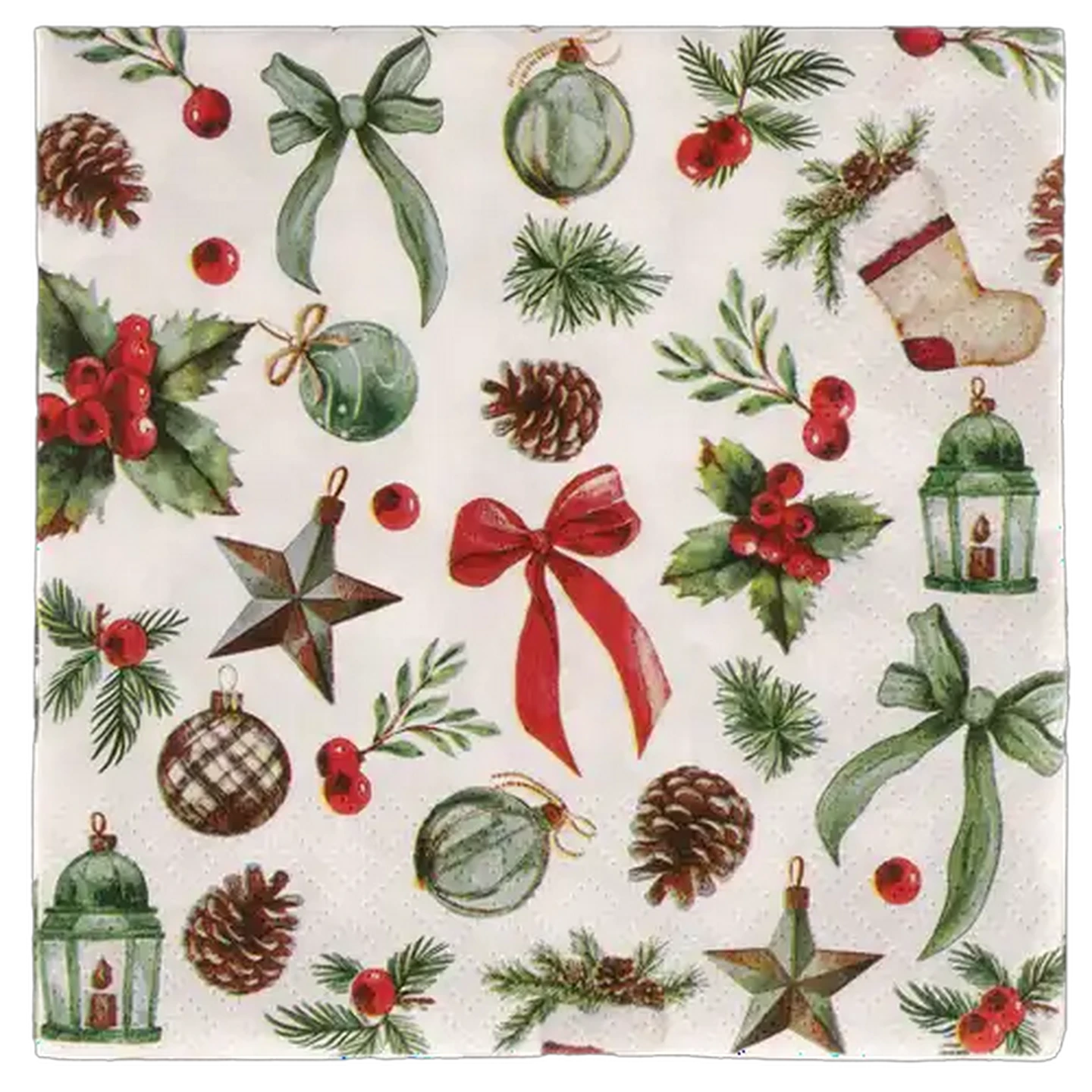 Image of Atelier Festive Christmas Napkins 3-Ply 33 x 33cm 20-Pack