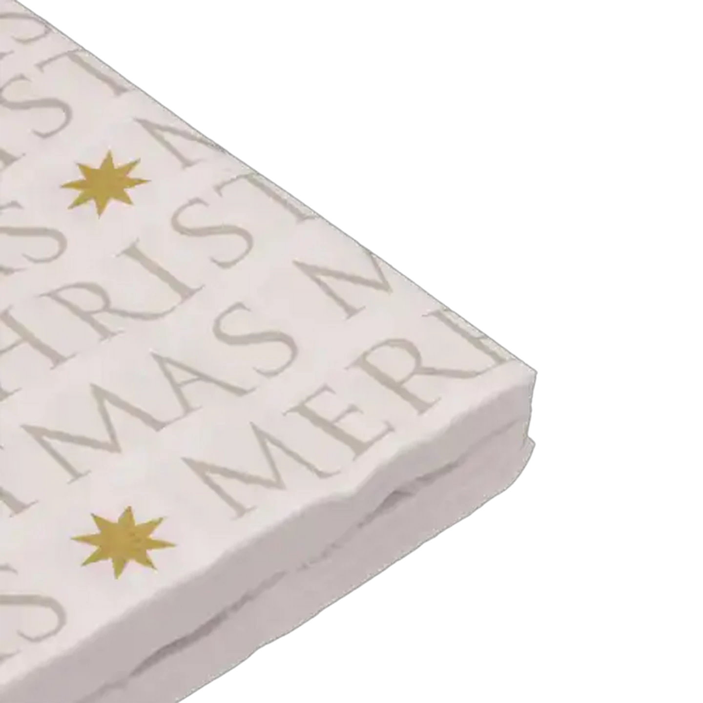 Image of Merry Christmas Metallic Gold Letter Napkins 3-Ply 33 x 33cm 20-Pack