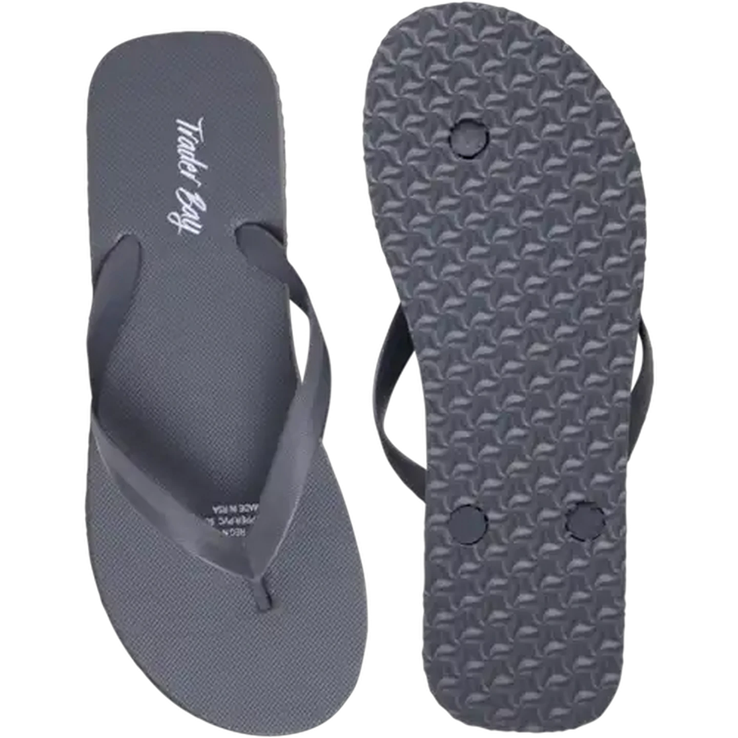 Image of Trader Bay Men's Grey Thong Sandals (Size 6-7)