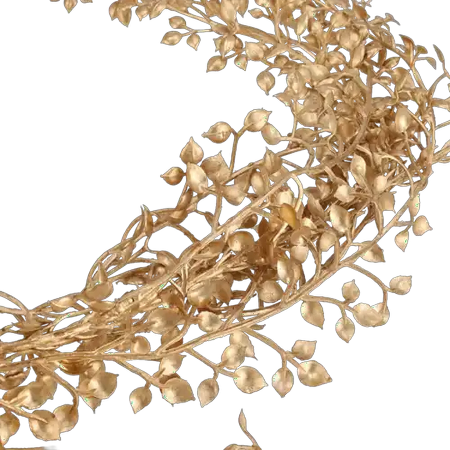 Image of Santa's Choice Metallic Gold Leaf Garland 1.8m