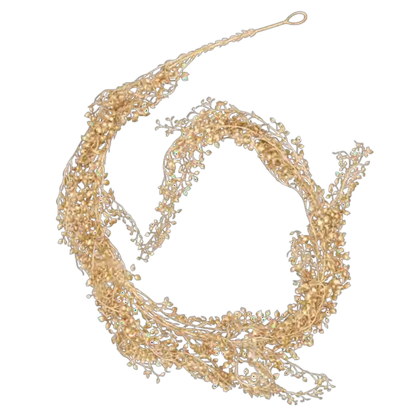 Image of Santa's Choice Metallic Gold Leaf Garland 1.8m