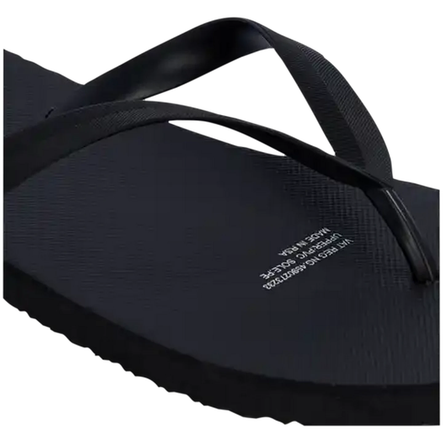 Image of Trader Bay Men's Black Thong Sandals (Size 8-9)