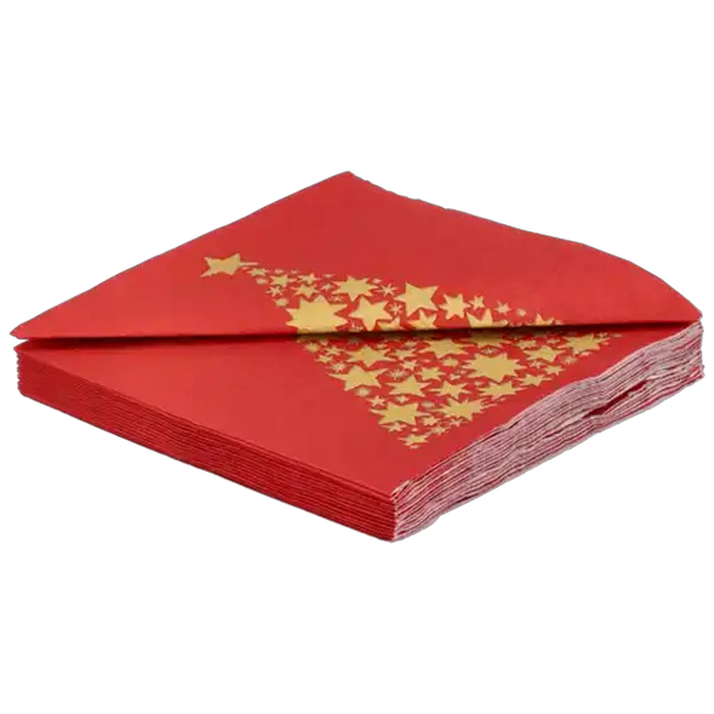 Image of Tree Canvas Red Christmas Napkins 3-Ply 33 x 33cm 15-Pack