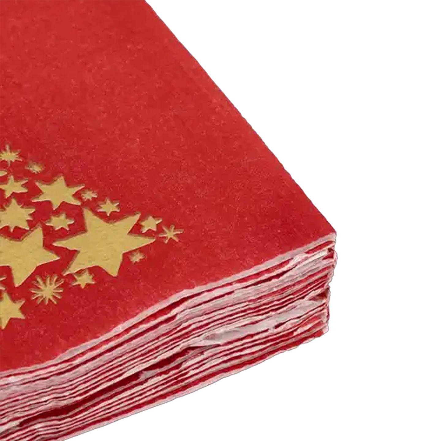 Image of Tree Canvas Red Christmas Napkins 3-Ply 33 x 33cm 15-Pack