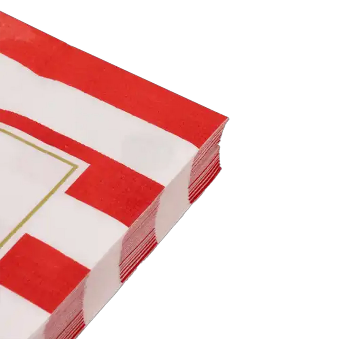 Image of Formart Red & White Stripe Christmas Napkins 3-Ply 33 x 33cm 20-Pack