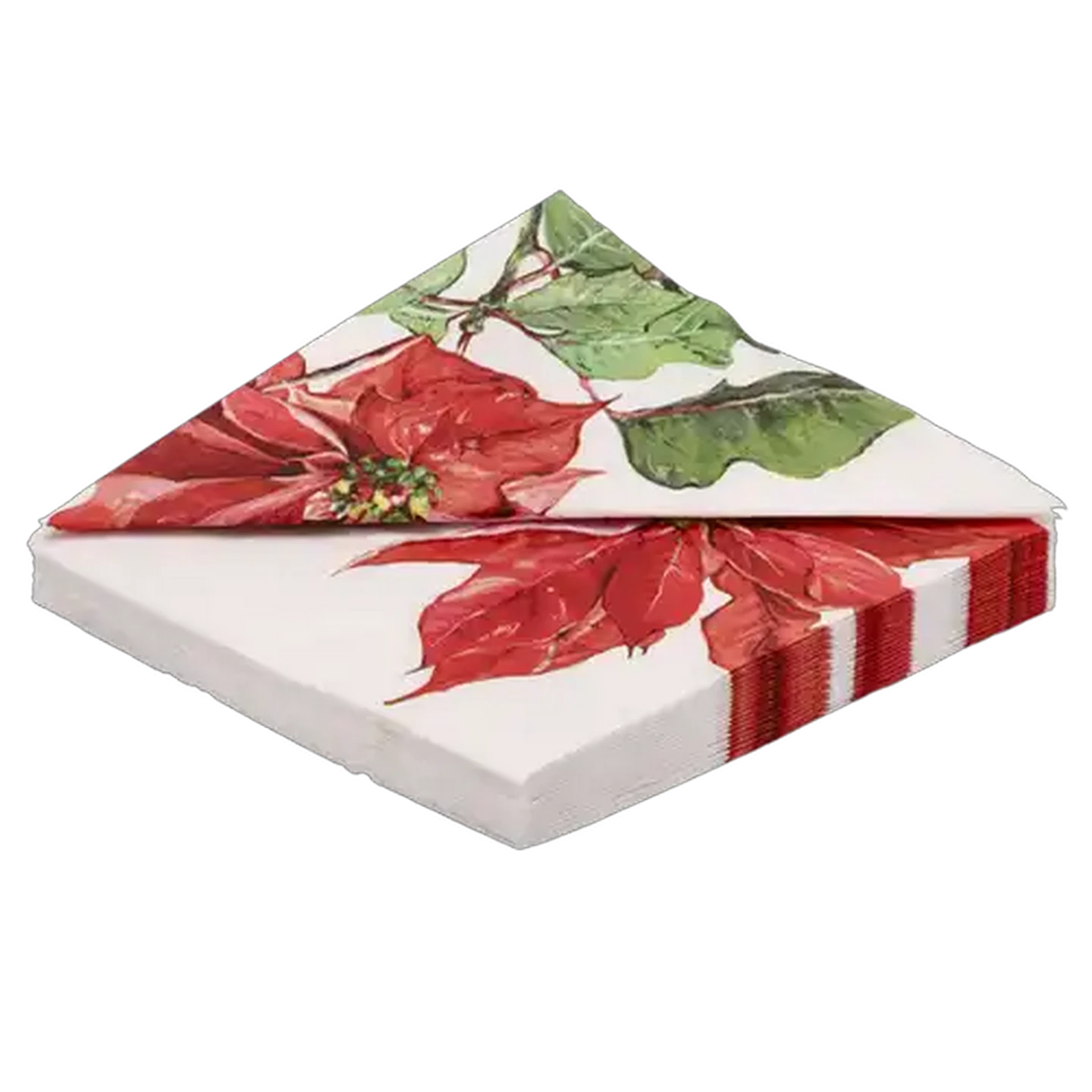 Image of Atelier Poinsettia Rouge Christmas Napkins 3-Ply 33 x 33cm 20-Pack
