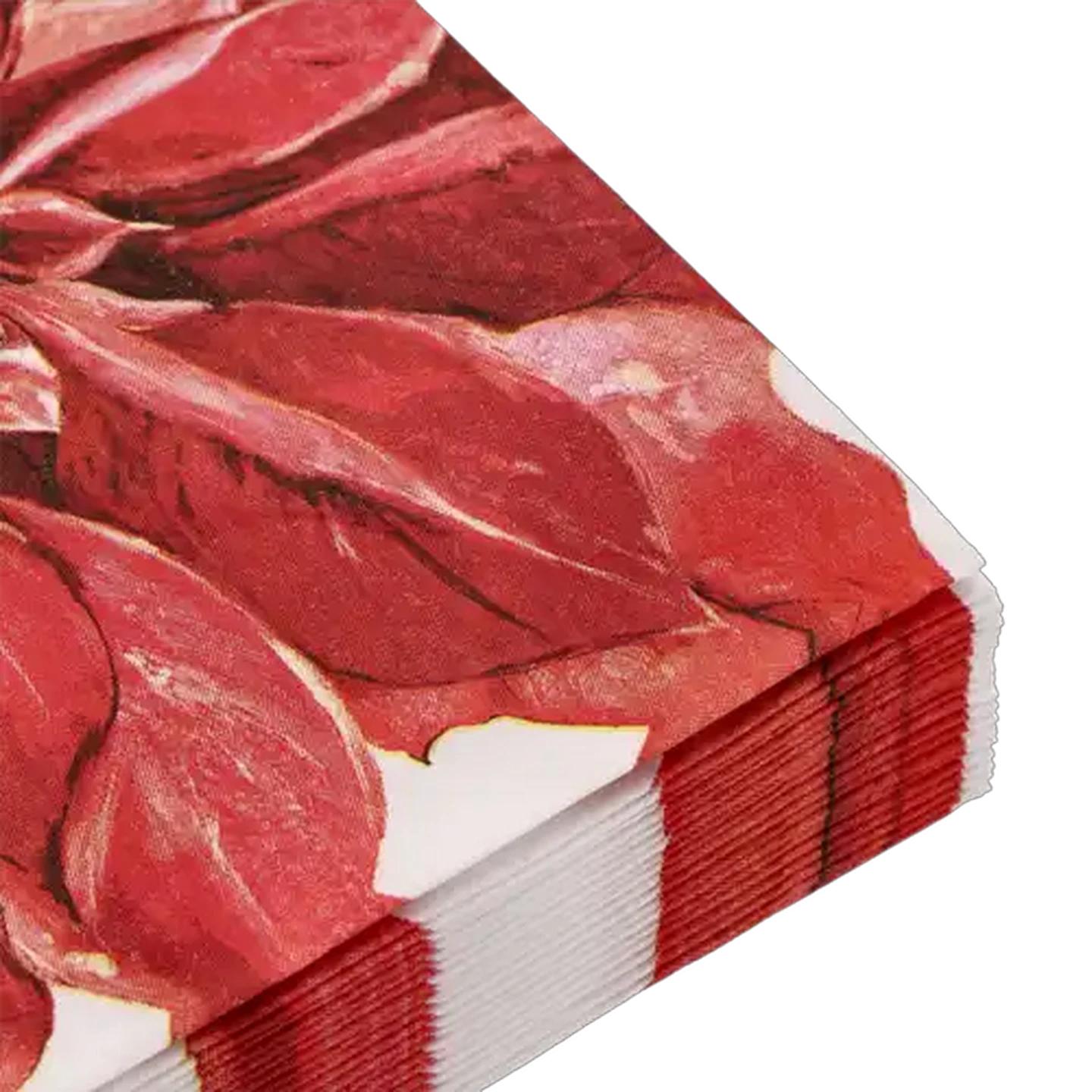 Image of Atelier Poinsettia Rouge Christmas Napkins 3-Ply 33 x 33cm 20-Pack