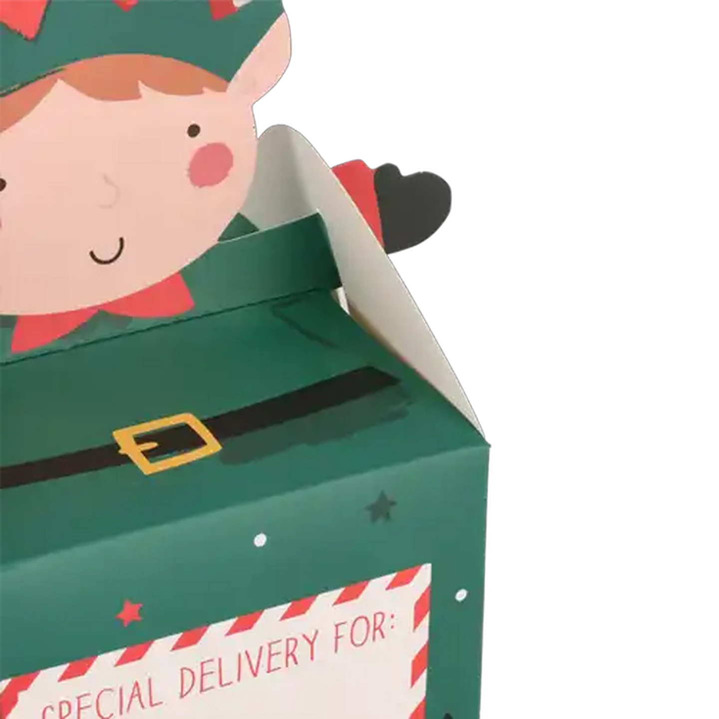 Image of Noth Pole Christmas Elf Treat Boxes 4-Pack (Design May Vary)