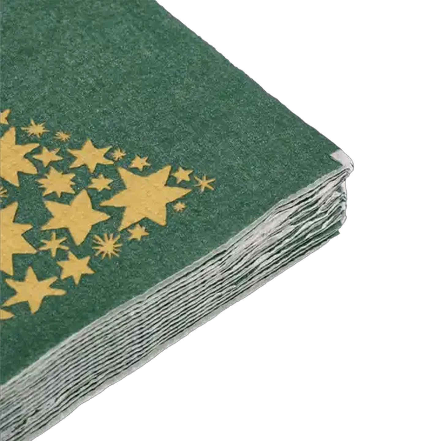 Image of Tree Canvas Green Christmas Napkins 3-Ply 33 x 33cm 15-Pack