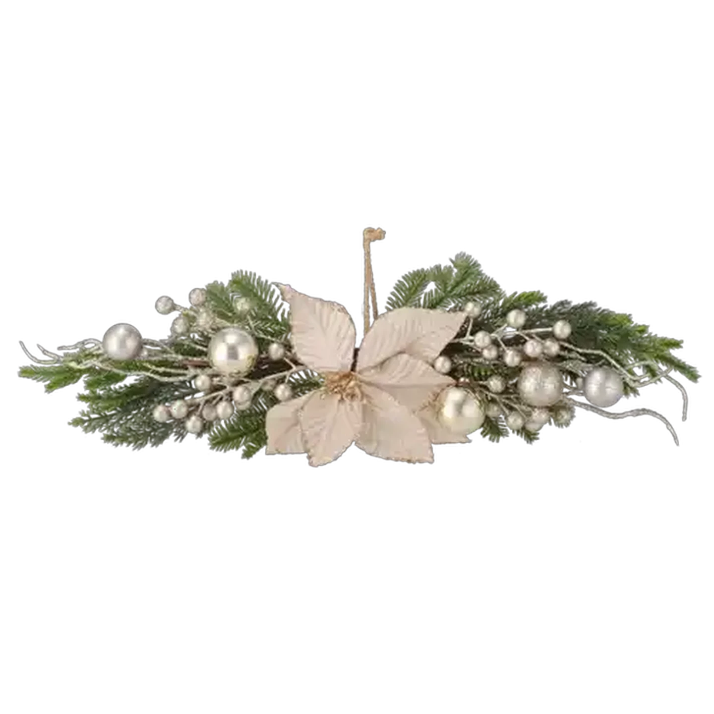 Image of Artificial Christmas Garland Swain Foliage Wreath 50cm (Colour May Vary)