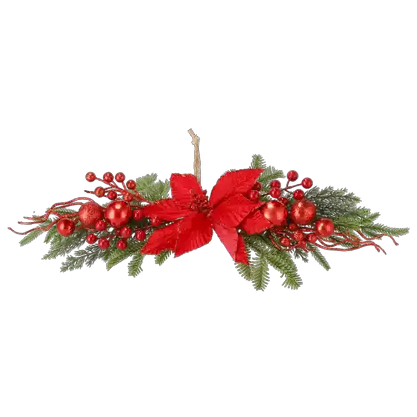 Image of Artificial Christmas Garland Swain Foliage Wreath 50cm (Colour May Vary)