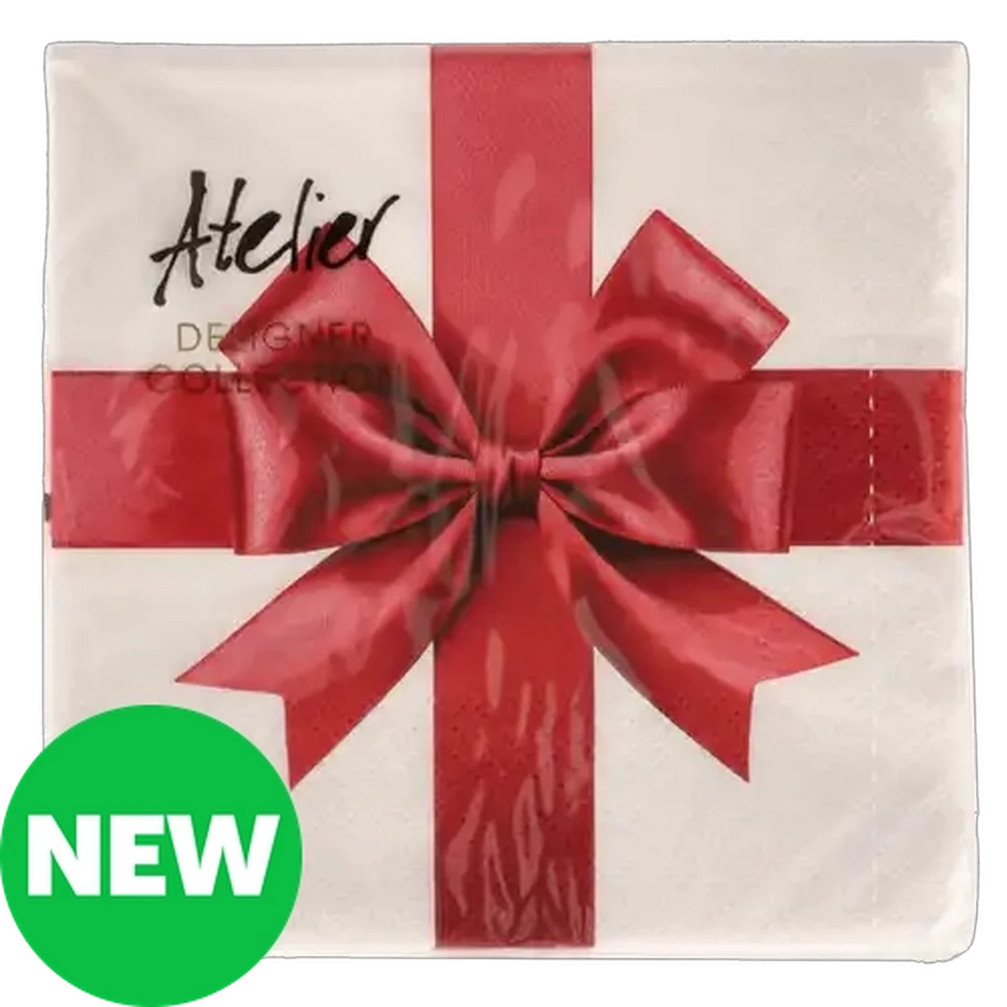 Image of Atelier Big Bow Christmas Napkins 3-Ply 33 x 33cm 20-Pack