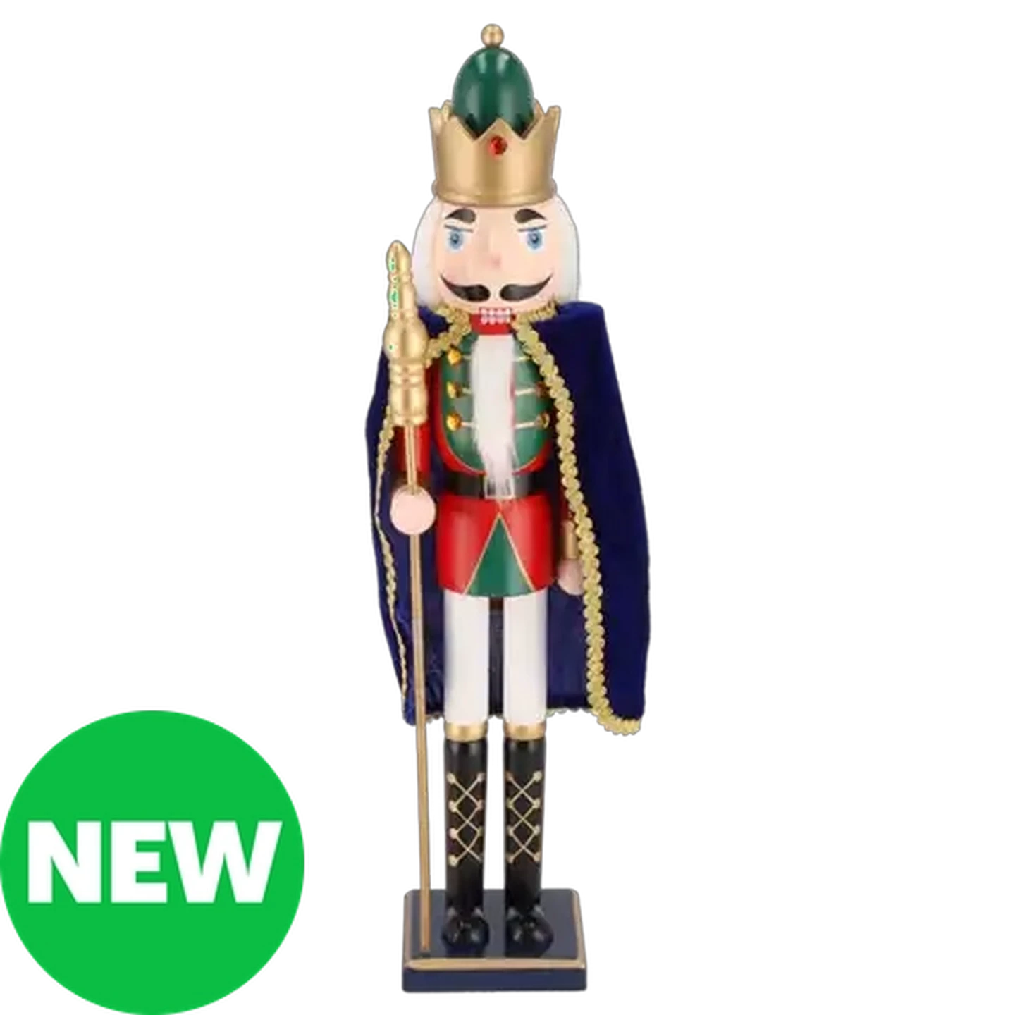Image of Traditional Wooden King Christmas Nutcracker 50cm