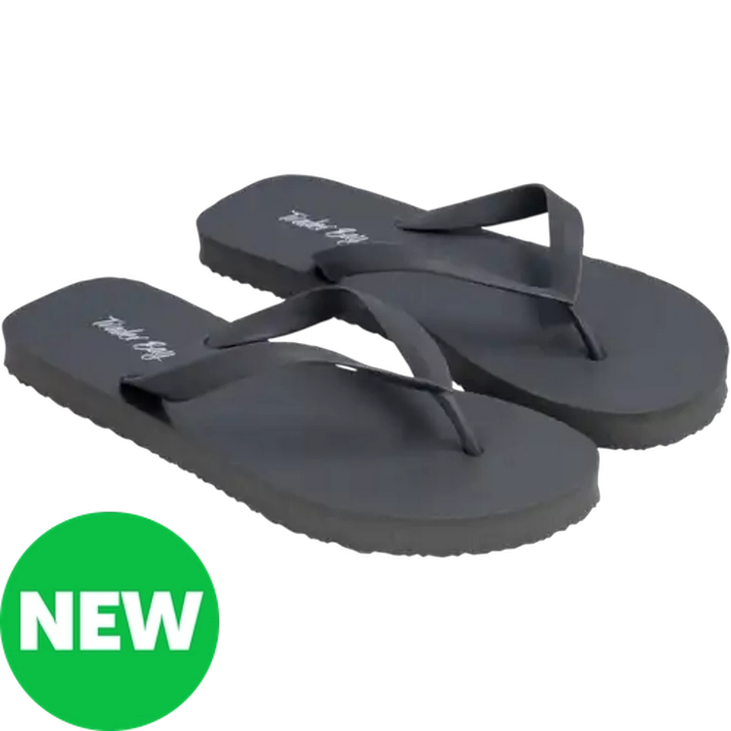 Image of Trader Bay Men's Grey Thong Sandals (Size 10-11)