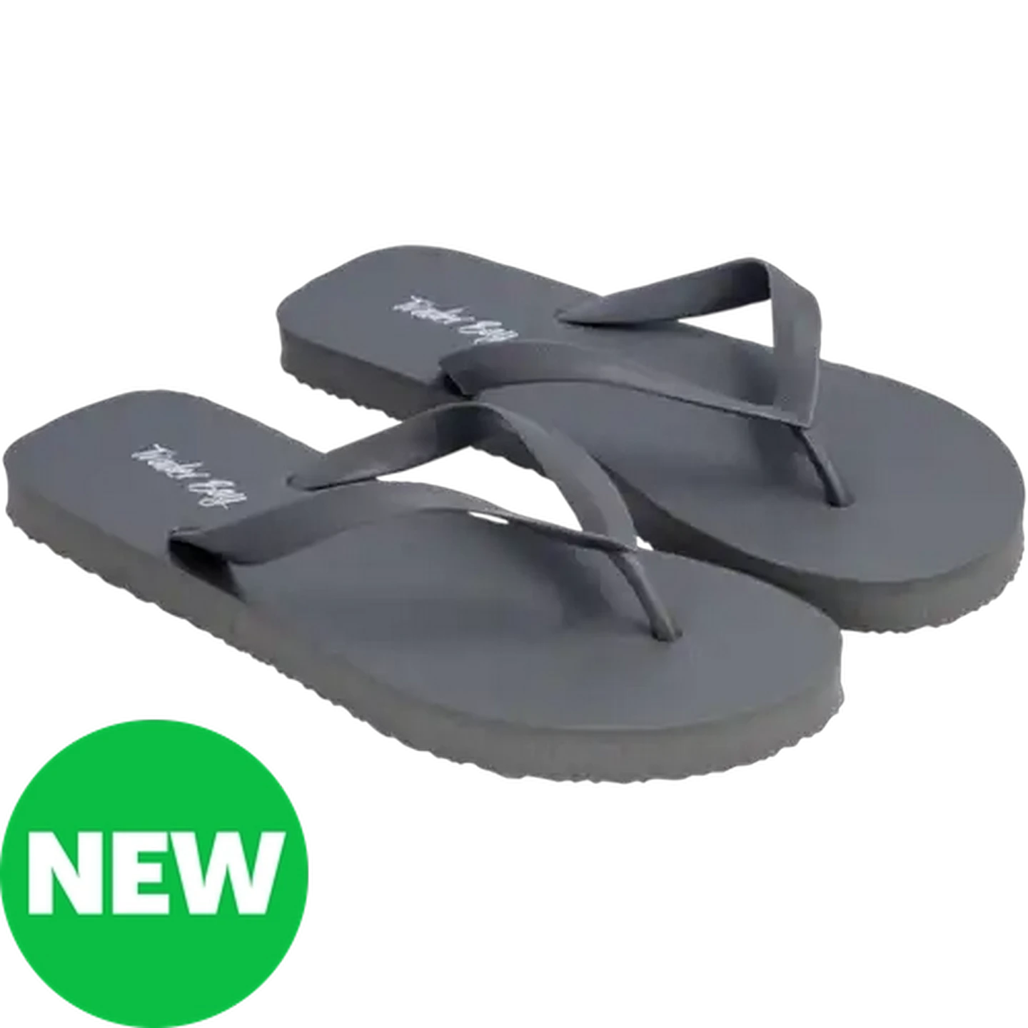 Image of Trader Bay Men's Grey Thong Sandals (Size 8-9)