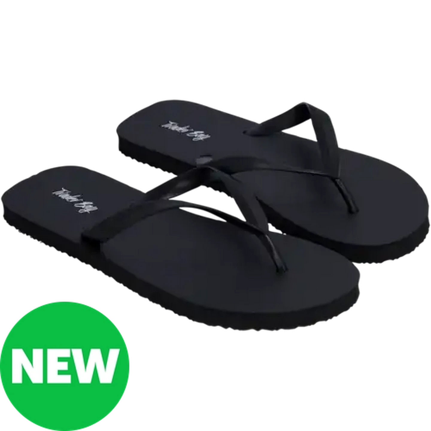Image of Trader Bay Men's Black Thong Sandals (Size 10-11)