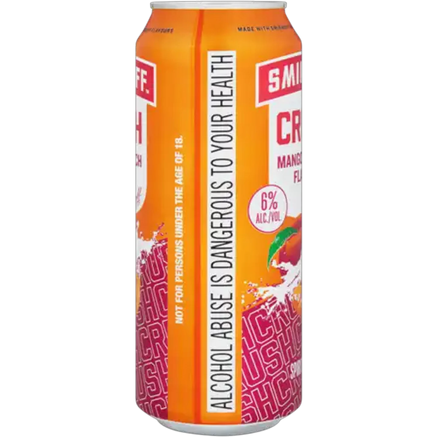 Image of Smirnoff Crush Mango & Peach Flavour Spirit Cooler Can 500ml 
