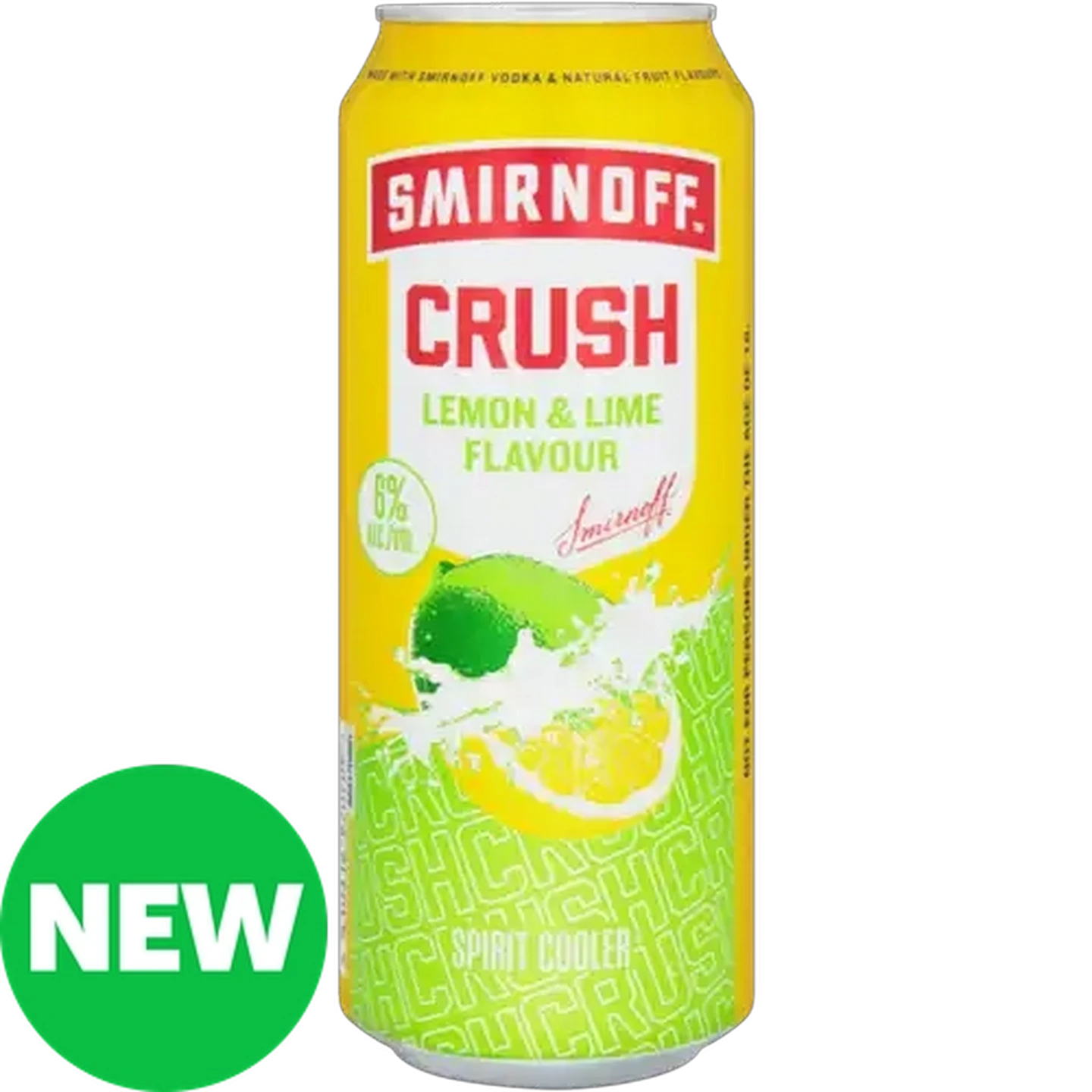 Image of Smirnoff Crush Lemon & Lime Flavour Spirit Cooler Can 500ml 