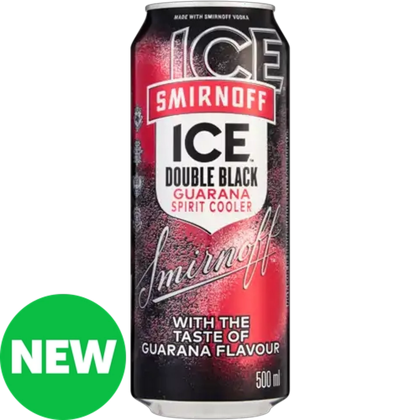Image of Smirnoff Ice Guarana Double Black Spirit Cooler Can 500ml 