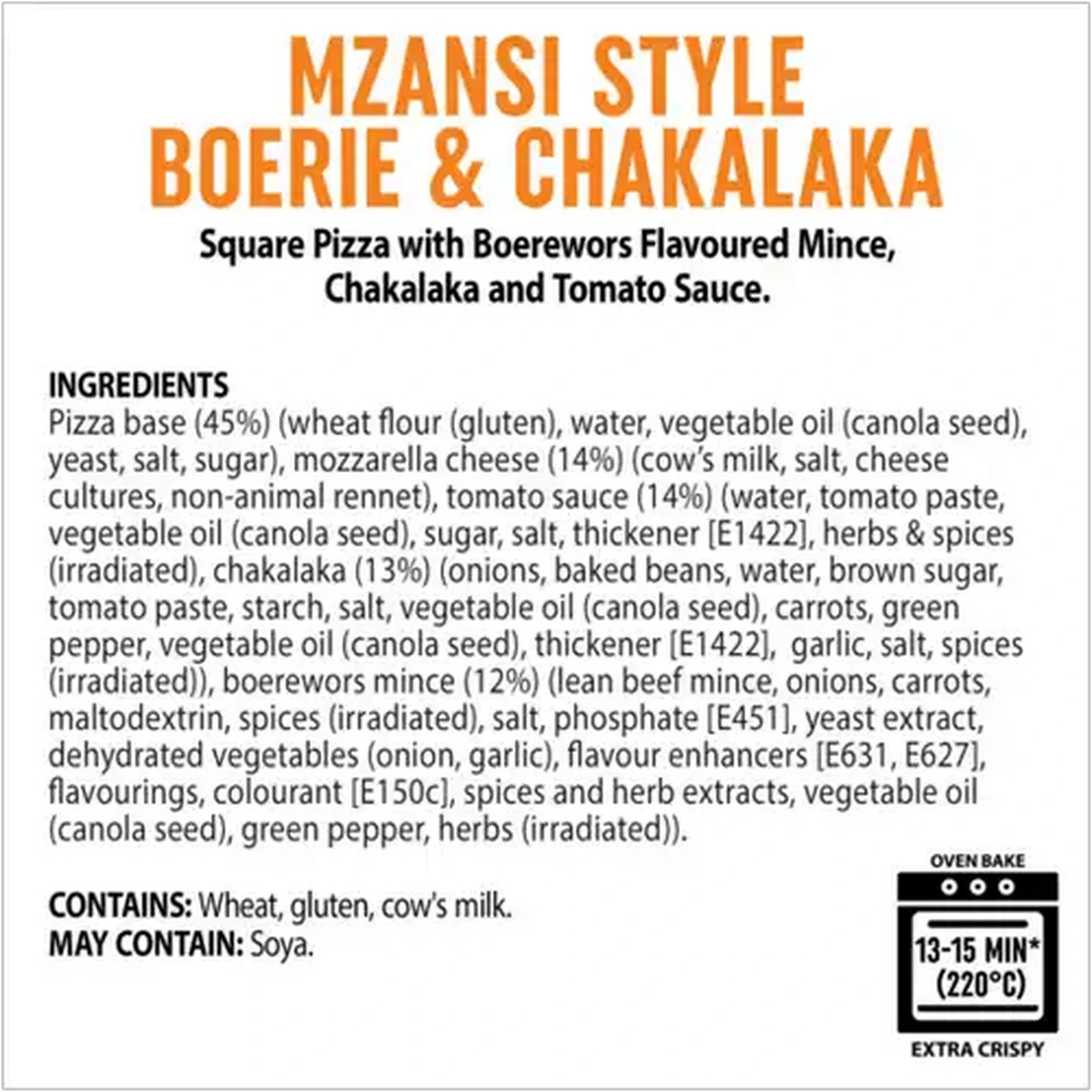 Image of Dr. Oetker Ital Pizza Frozen Mzansi Style Boerie & Chakalaka Pizza 515g 