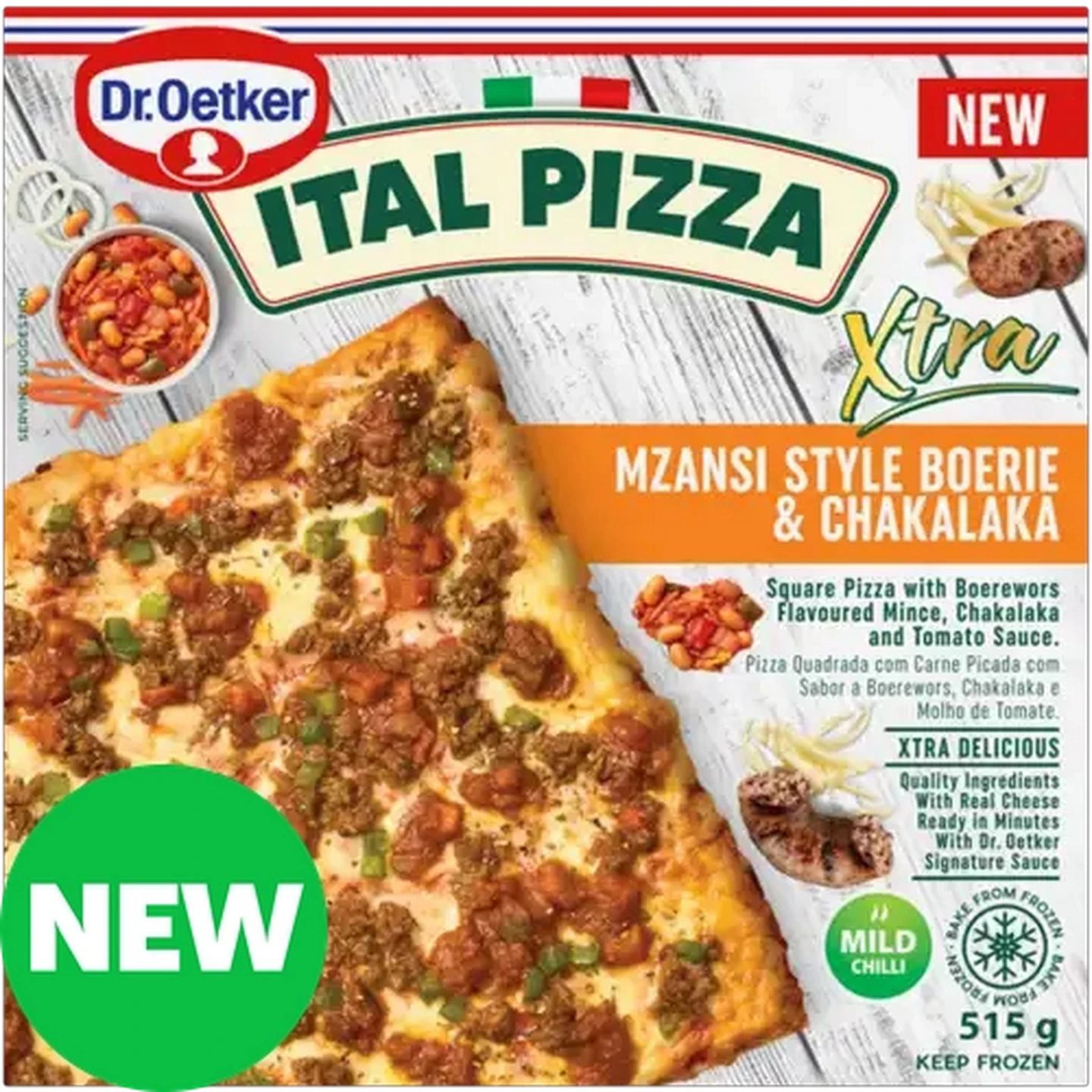 Image of Dr. Oetker Ital Pizza Frozen Mzansi Style Boerie & Chakalaka Pizza 515g 