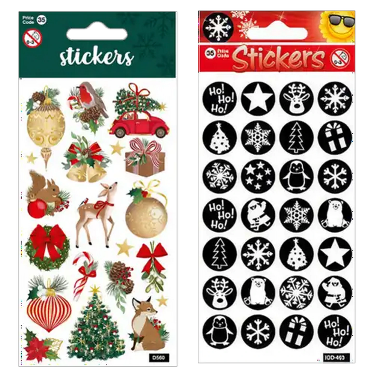 Image of CardCo Assorted Christmas Stickers (Design May Vary)