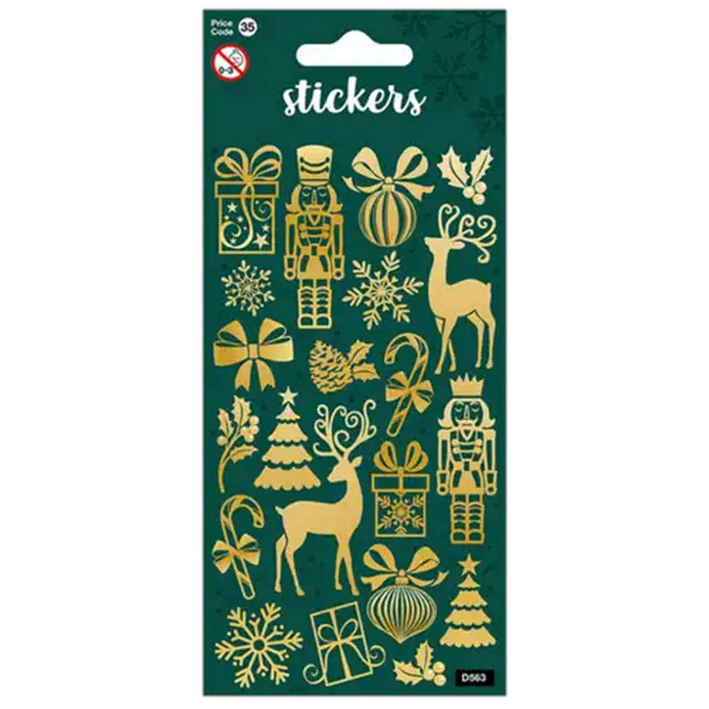 Image of CardCo Assorted Christmas Stickers (Design May Vary)