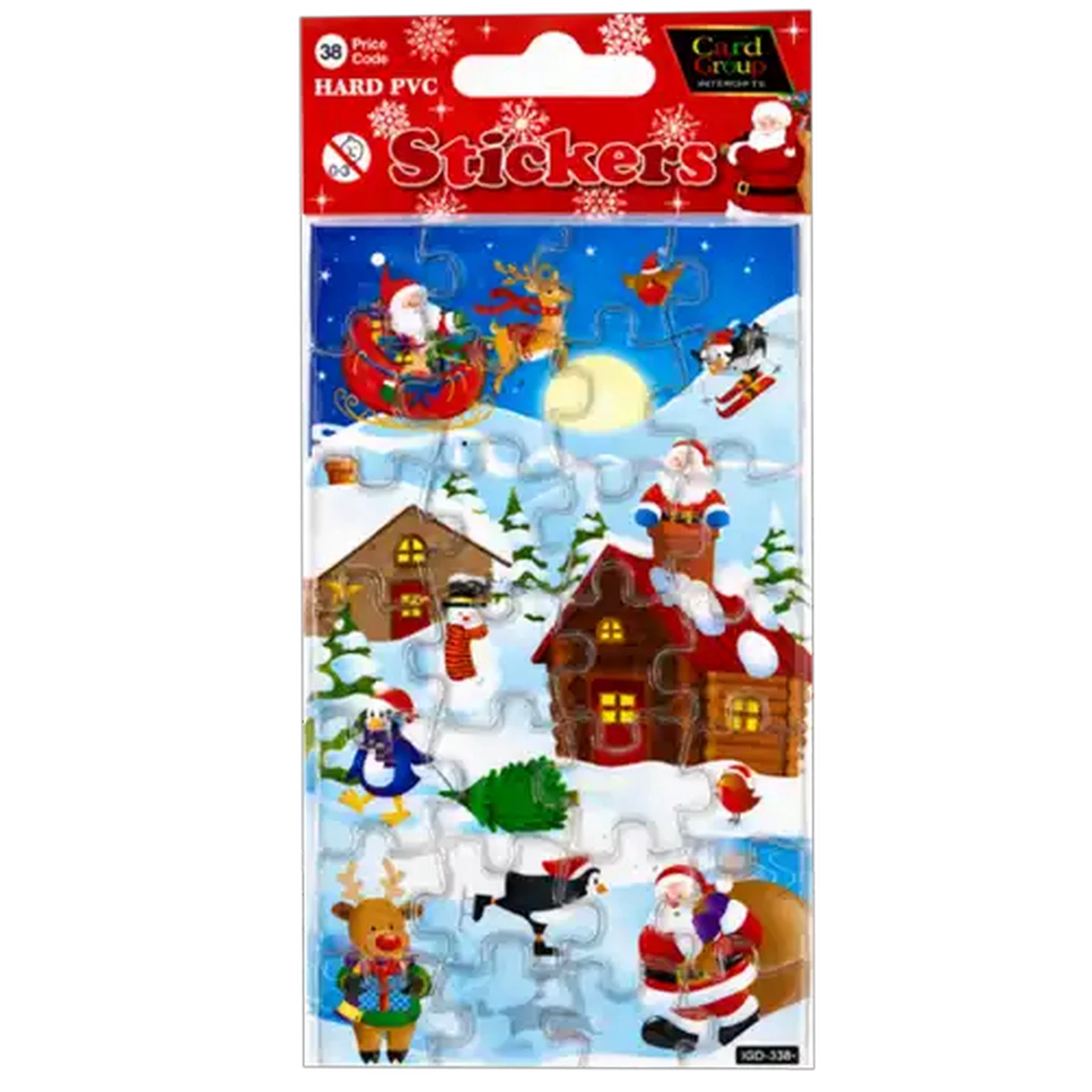 Image of CardCo Novelty Christmas Stickers (Design May Vary)