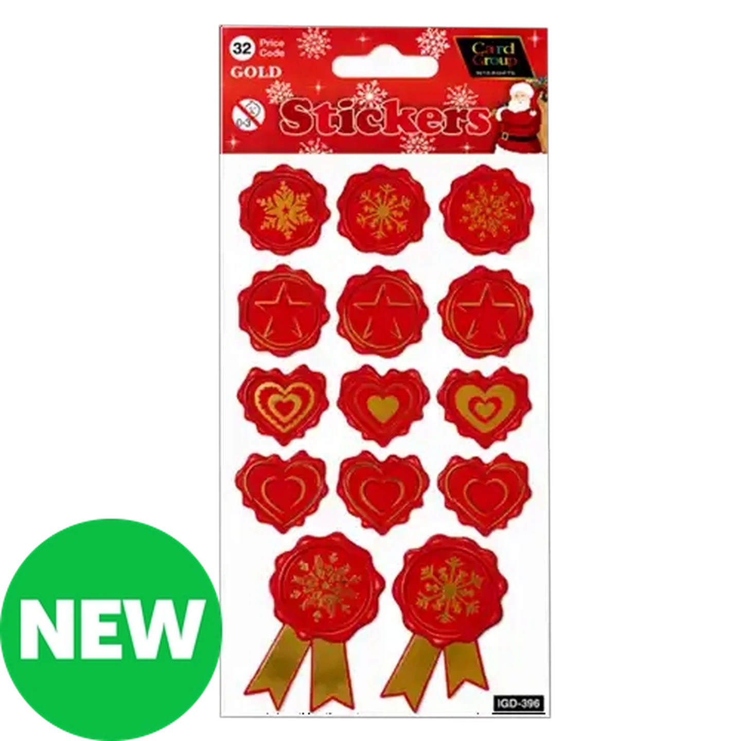 Image of CardCo Christmas Stamp Stickers