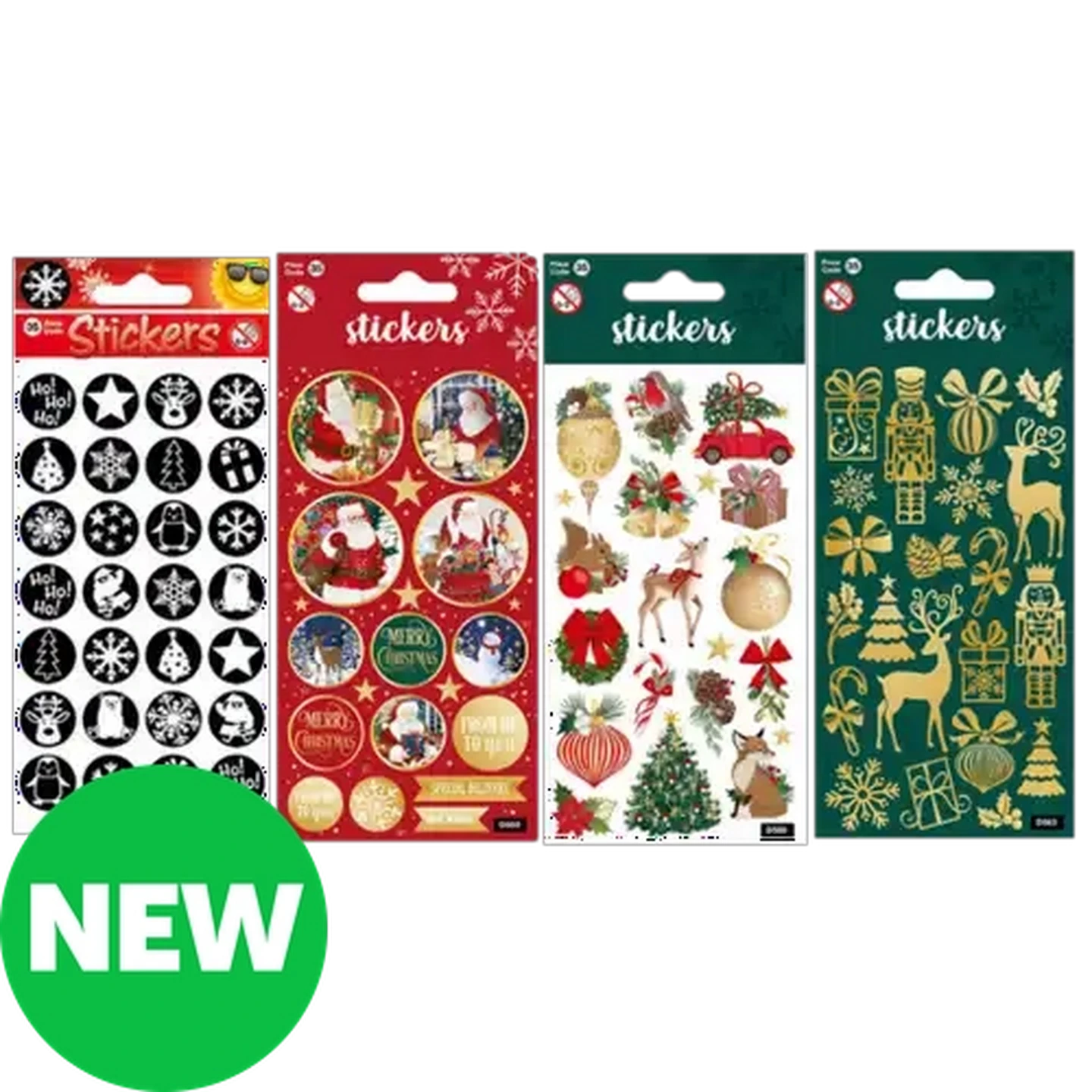 Image of CardCo Assorted Christmas Stickers (Design May Vary)