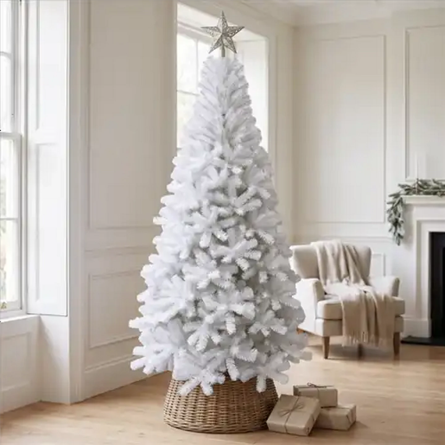 Image of Matt White No.78 Luxury Christmas Tree 2.5m