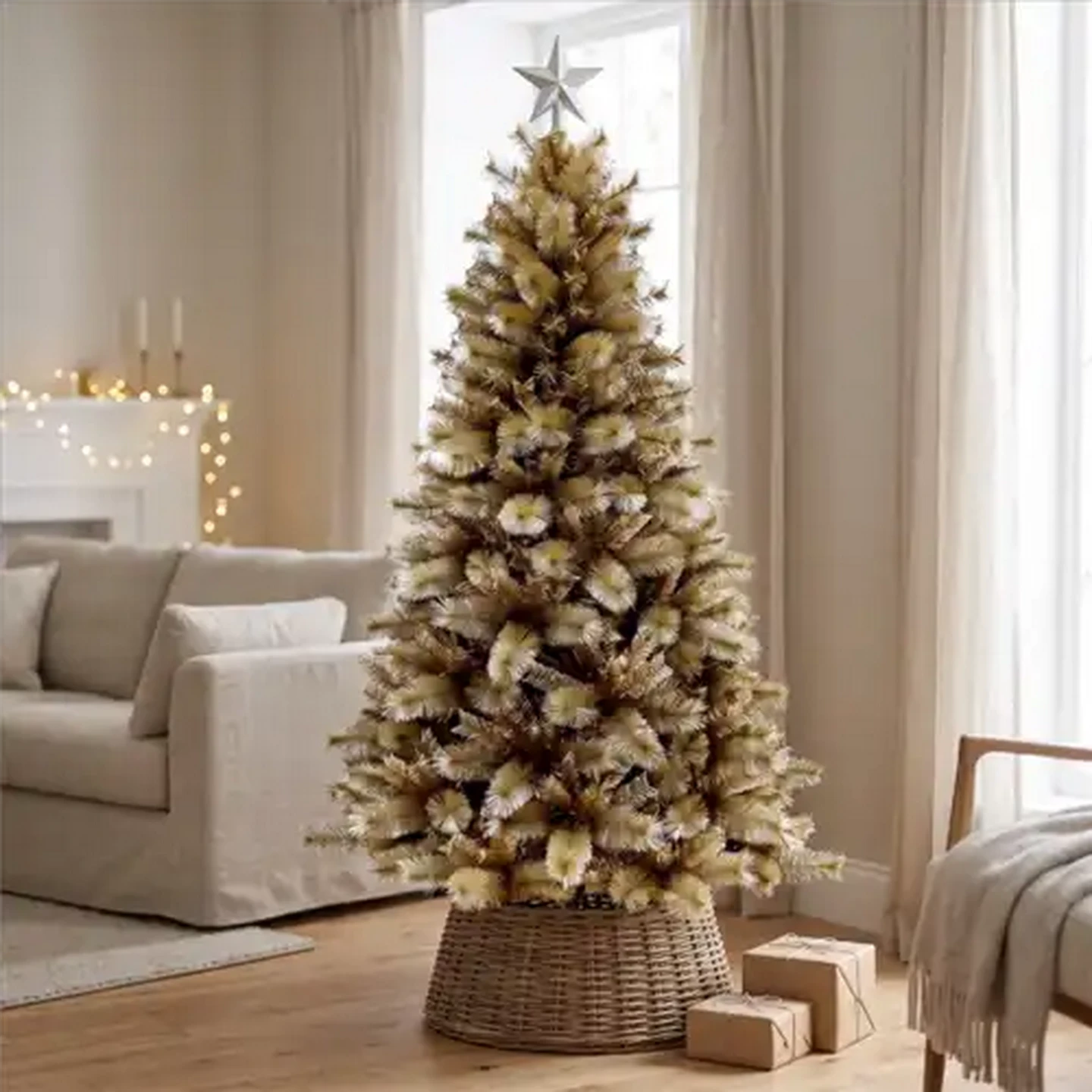 Image of Champagne Gold No.77 Christmas Tree 2.1m