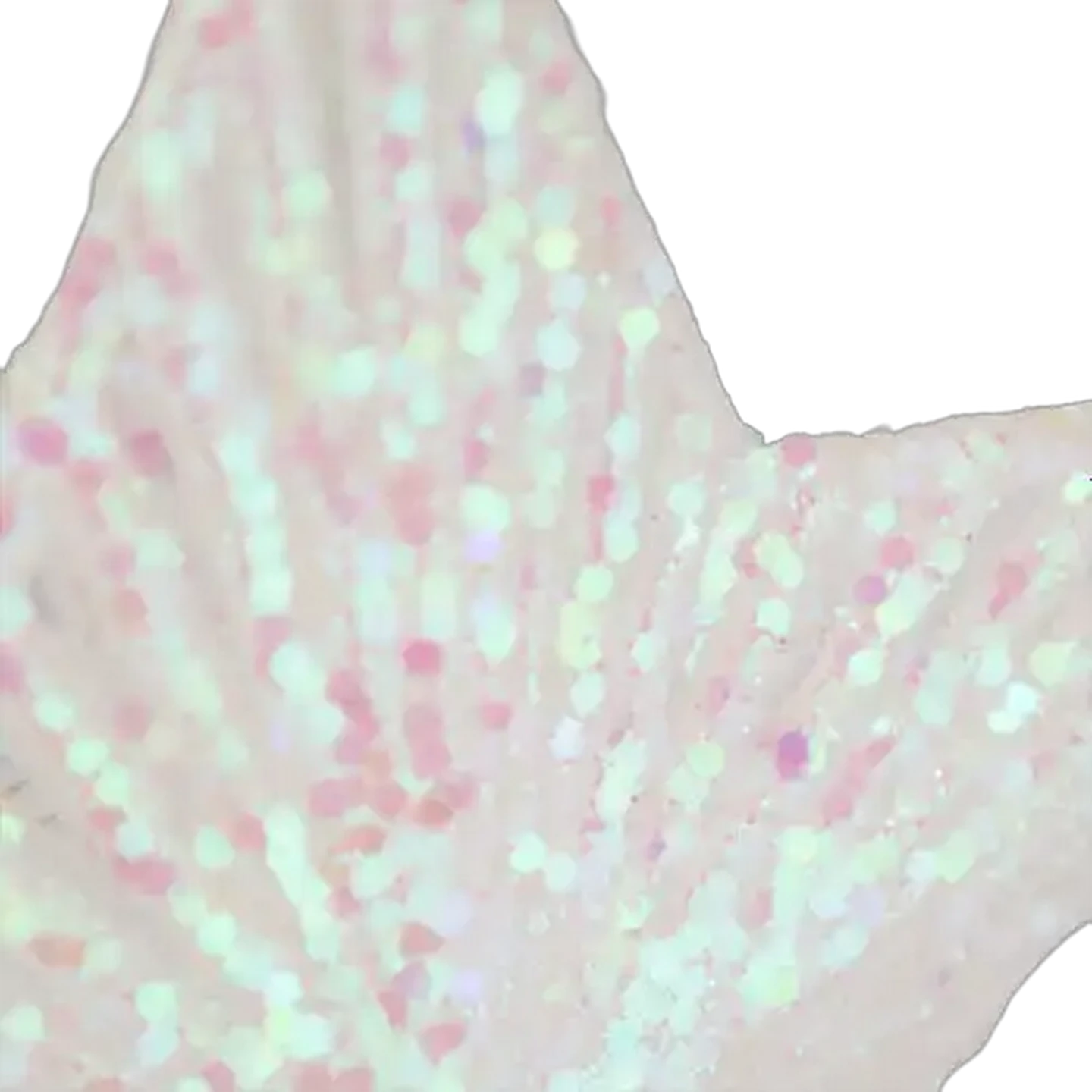 Image of Santa's Choice White Sequin Star Christmas Tree Topper 25cm
