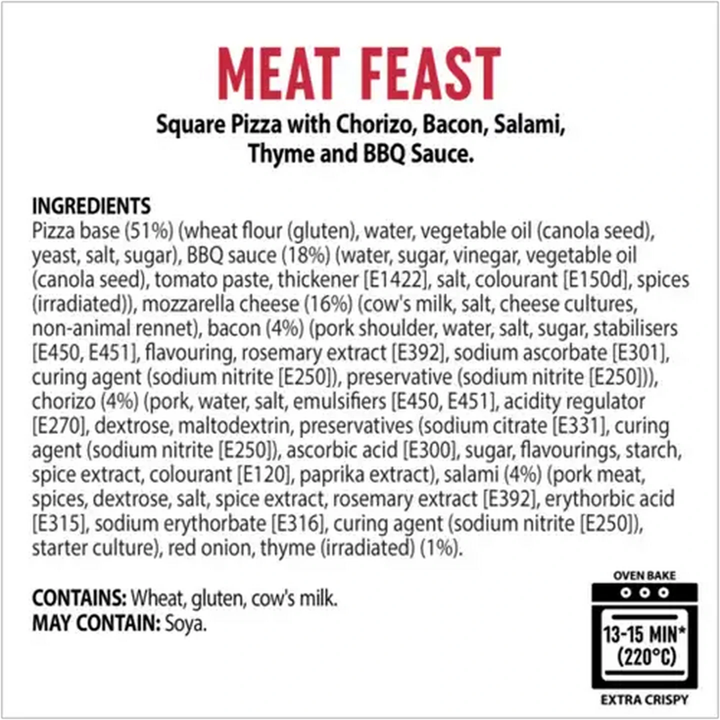 Image of Dr. Oetker Ital Pizza Frozen Meat Feast Pizza 445g 
